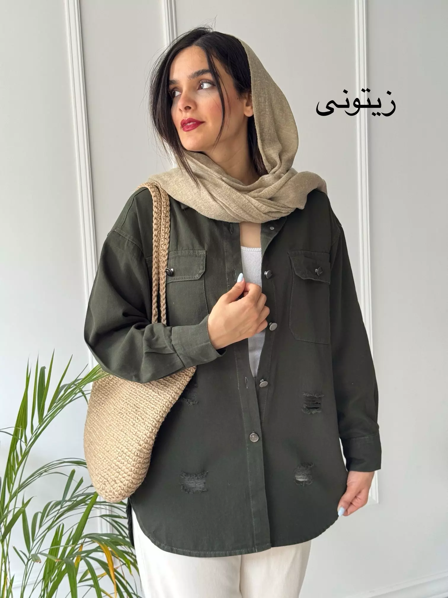 مانتو کتان رونا پلاس +